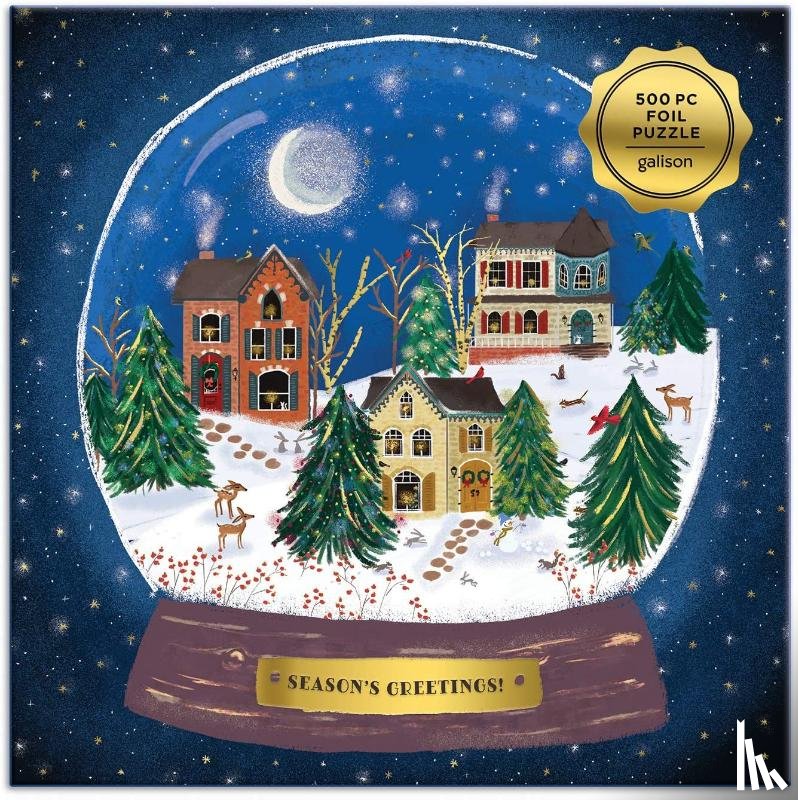 Galison - Winter Snow Globe 500 Piece Puzzle