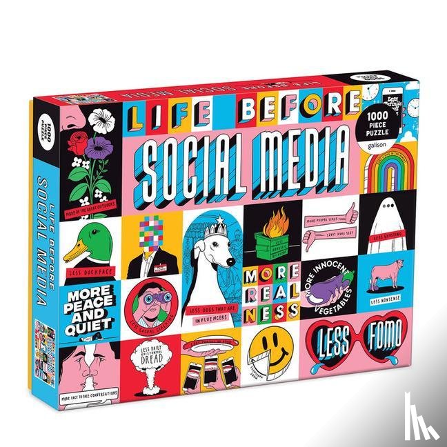 Galison - Life Before Social Media 1000 Piece Puzzle