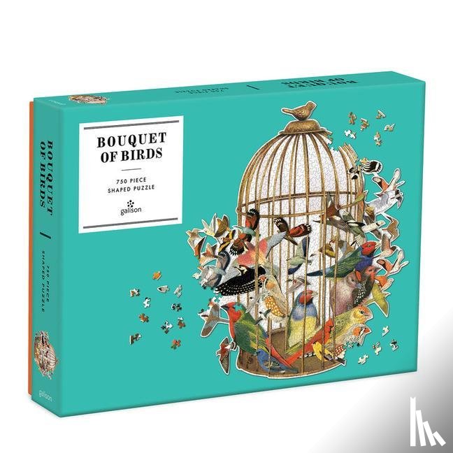 Galison - Bouquet of Birds 750 Piece Shaped Puzzle
