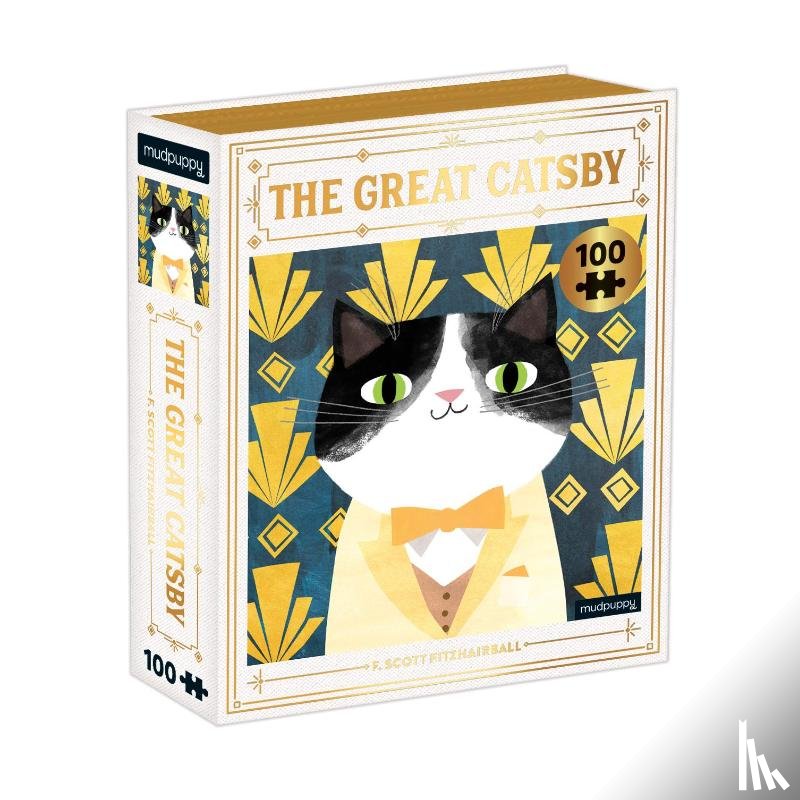Mudpuppy - The Great Catsby Bookish Cats 100 Piece Puzzle