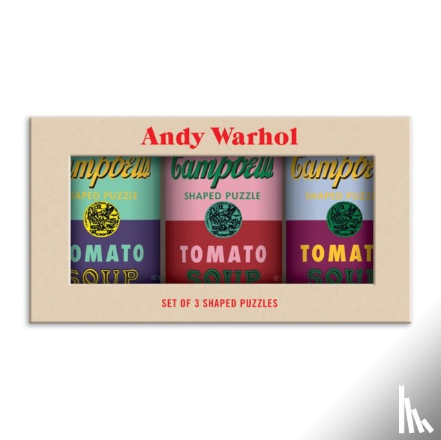 Warhol, Andy - Andy Warhol Soup Cans Set of 3 Shaped Puzzles in Tins