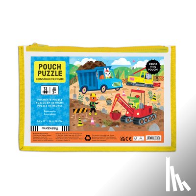 Mudpuppy - Construction Site 12 Piece Pouch Puzzle