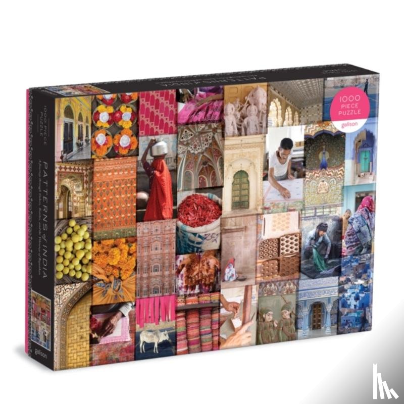 Galison - Patterns of India: A Journey Through Colors, Textiles and the Vibrancy of Rajasthan 1000 Piece Puzzle