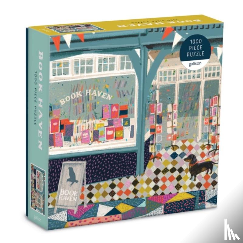 Galison - Book Haven 1000 Piece Puzzle In Square Box