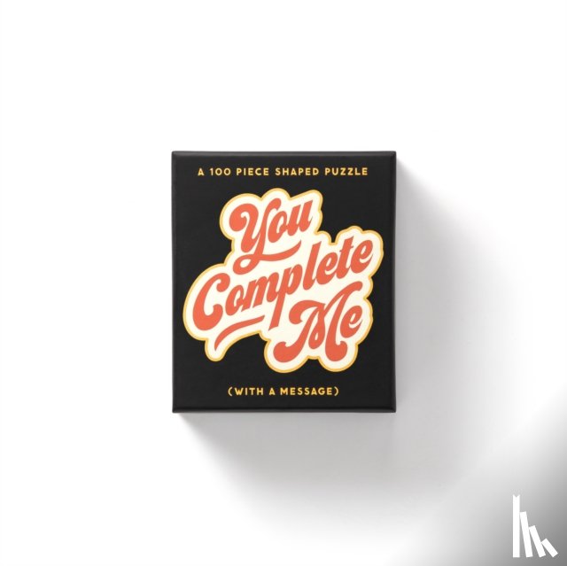 Brass Monkey, Galison - You Complete Me 100 Piece Mini Shaped Puzzle