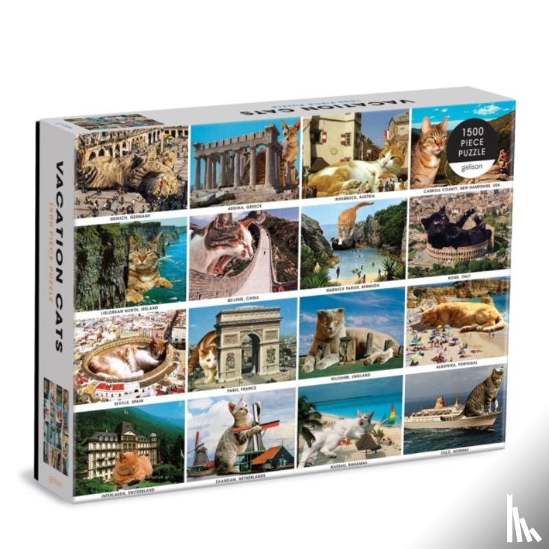 Galison - Vacation Cats 1500 Piece Puzzle