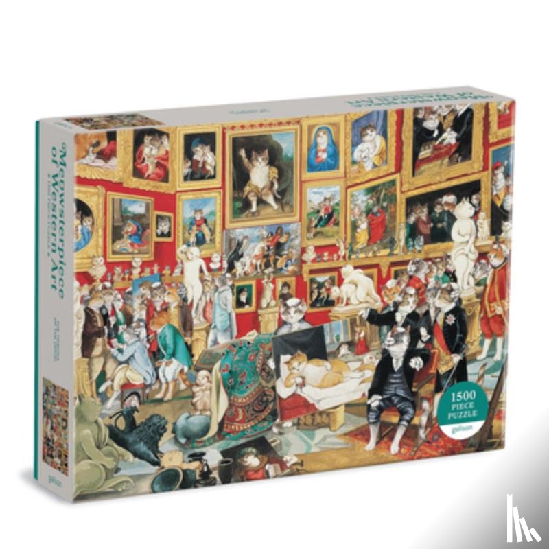 Galison - Tribuna of the Uffizi Meowsterpiece of Western Art 1500 Piece Puzzle