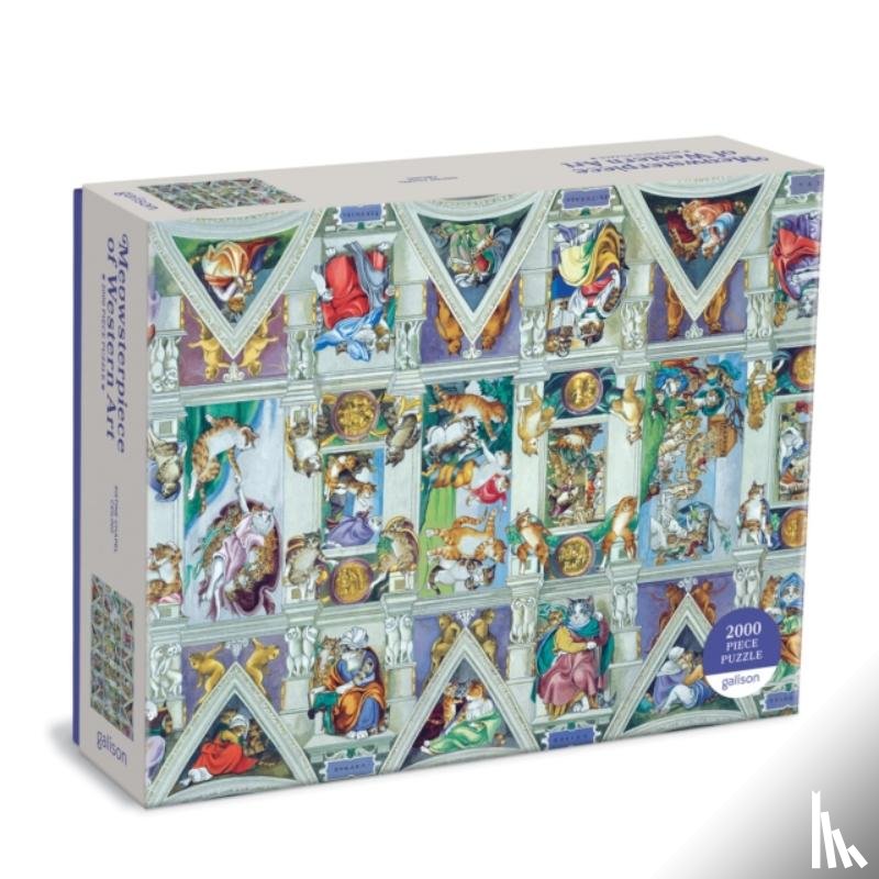 Galison - Sistine Chapel Ceiling Meowsterpiece of Western Art 2000 Piece Puzzle