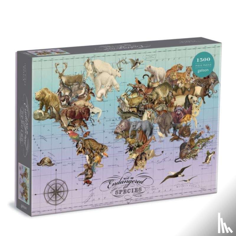 Galison - Wendy Gold Endangered Species 1500 Piece Puzzle