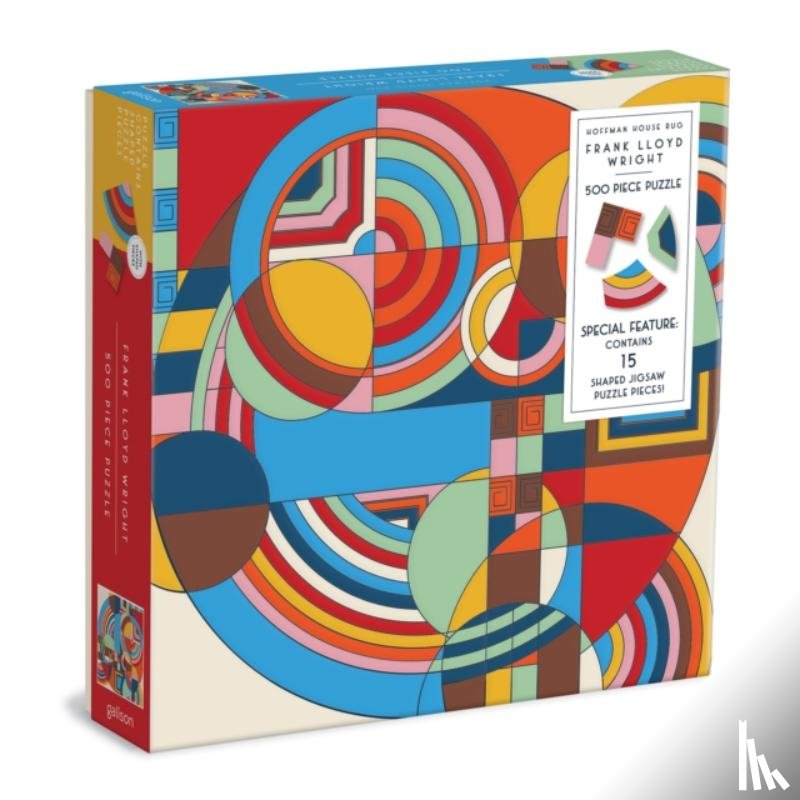 Galison - Frank Lloyd Wright Hoffman House Rug 500 Piece Puzzle with Shaped Pieces