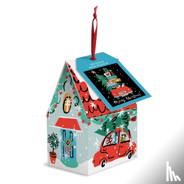Galison - Christmas Car 130 Piece Puzzle Ornament