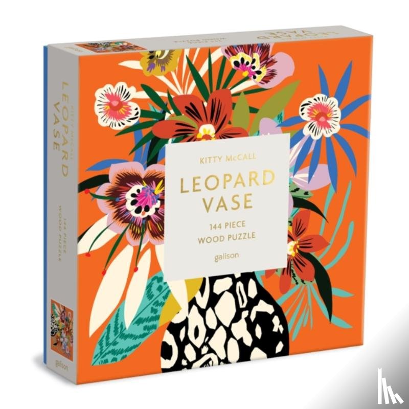 Galison - Kitty McCall Leopard Vase 144 Piece Wood Puzzle