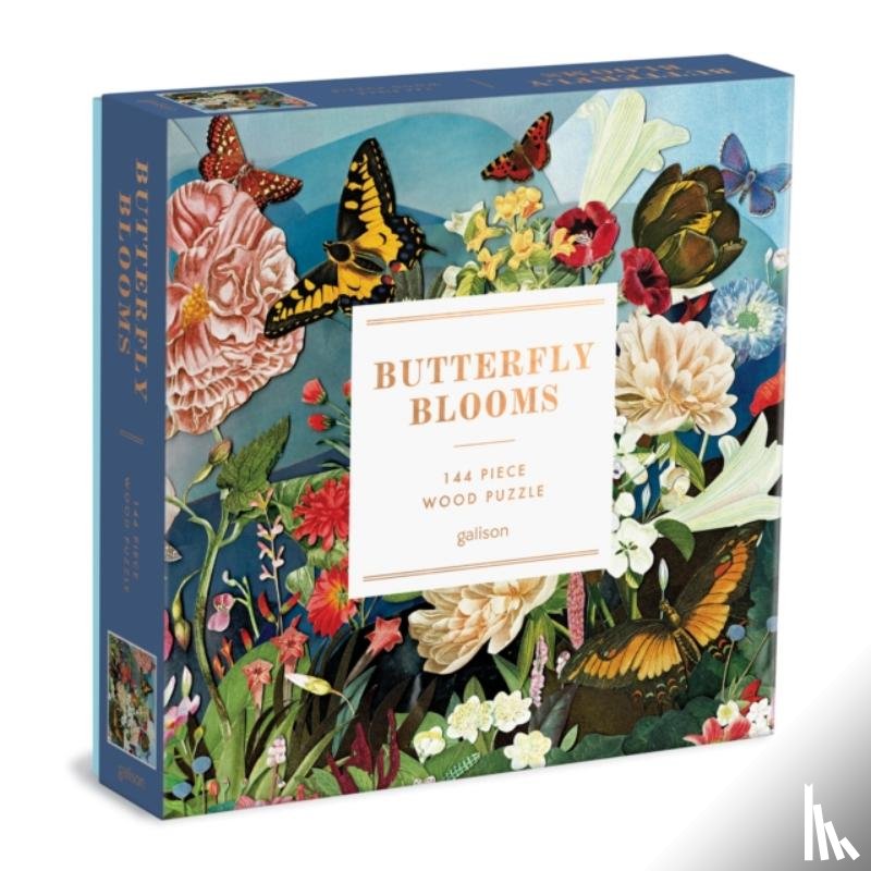 Galison - Butterfly Blooms 144 Piece Wood Puzzle