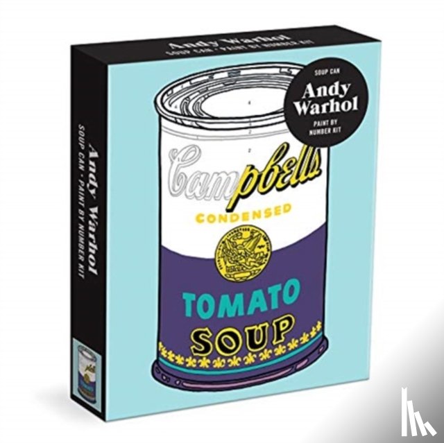 Galison - Andy Warhol Soup Can Paint by Number Kit