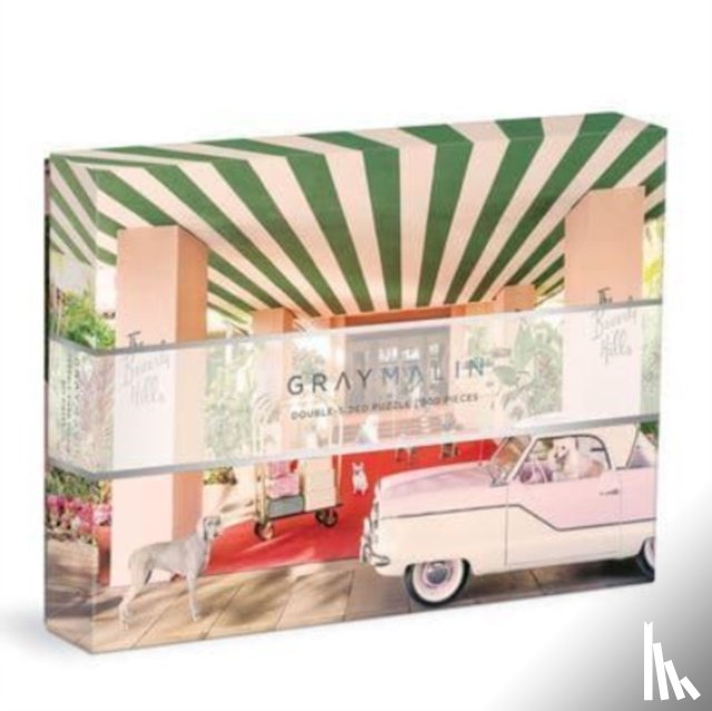 Galison - Gray Malin The Dogs at the Beverly Hills Hotel 500 Piece Double-Sided Puzzle