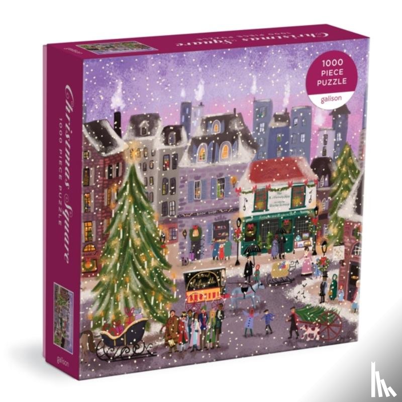 Galison - Joy Laforme Christmas Square 1000 Piece Puzzle in Square Box