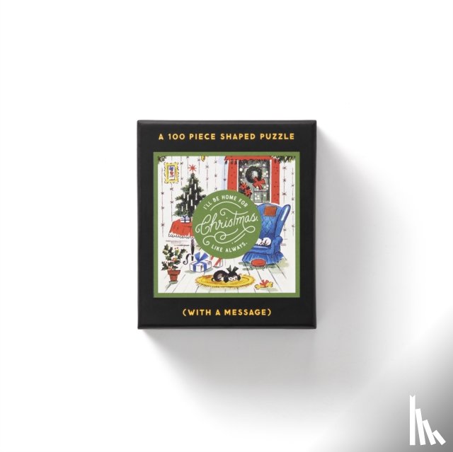 Brass Monkey, Galison - Home For Christmas 100 Piece Mini Shaped Puzzle