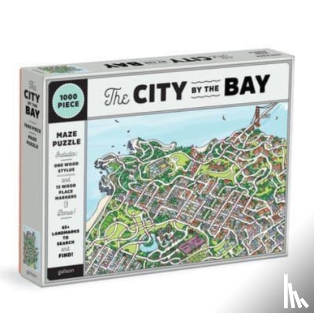 Galison - The City By the Bay 1000 Piece Maze Puzzle