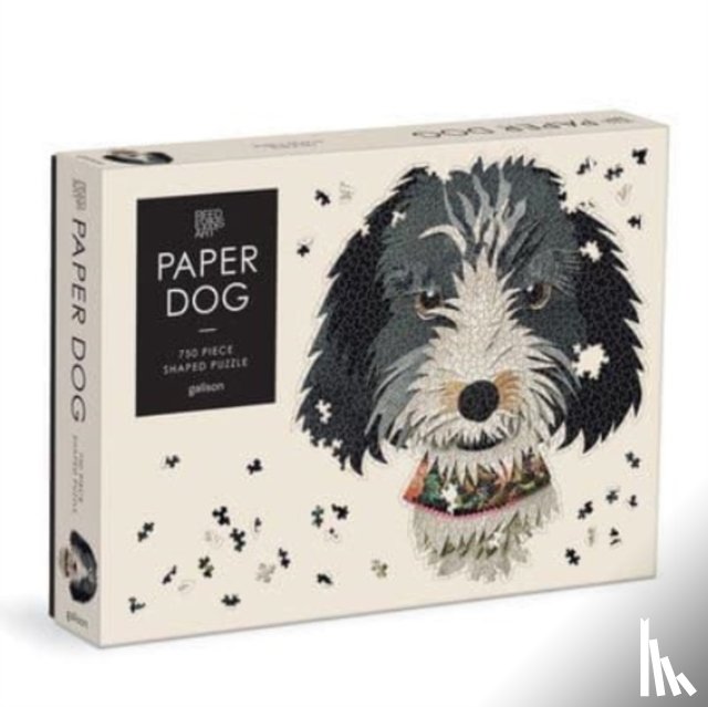 Galison - Paper Dogs 750 Piece Shaped Puzzle