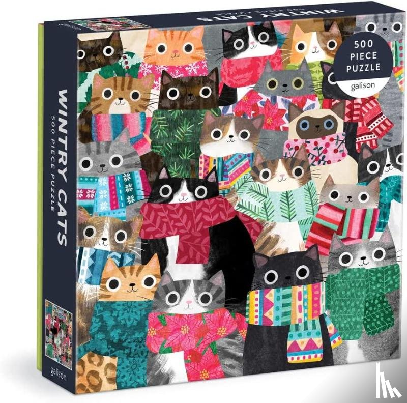 Galison - Wintry Cats 500 Piece Puzzle