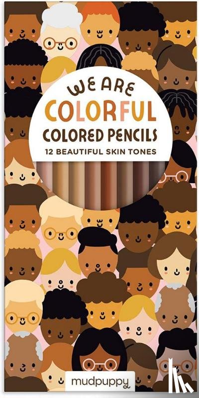 Galison Mudpuppy - We Are Colorful Skin Tone Colored Pencils