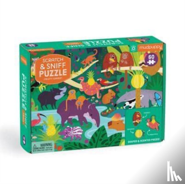 Mudpuppy - Fruity Jungle 60 Piece Scratch and Sniff Puzzle
