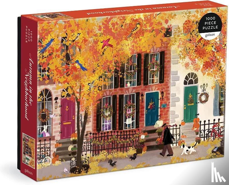 Galison - Autumn in the Neighborhood 1000 Piece Puzzle