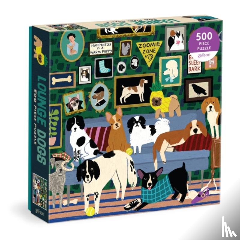 Galison - Lounge Dogs 500 Piece Puzzle