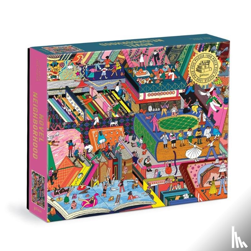 Galison - Novel Neighborhood 1000 Piece Foil Puzzle