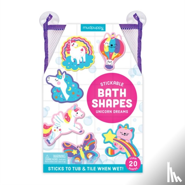 Mudpuppy - Unicorn Dreams Stickable Foam Bath Shapes