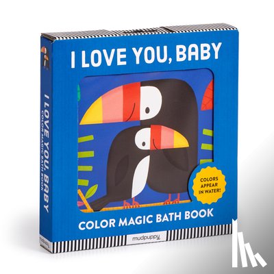 Mudpuppy - I Love You, Baby Color Magic Bath Book