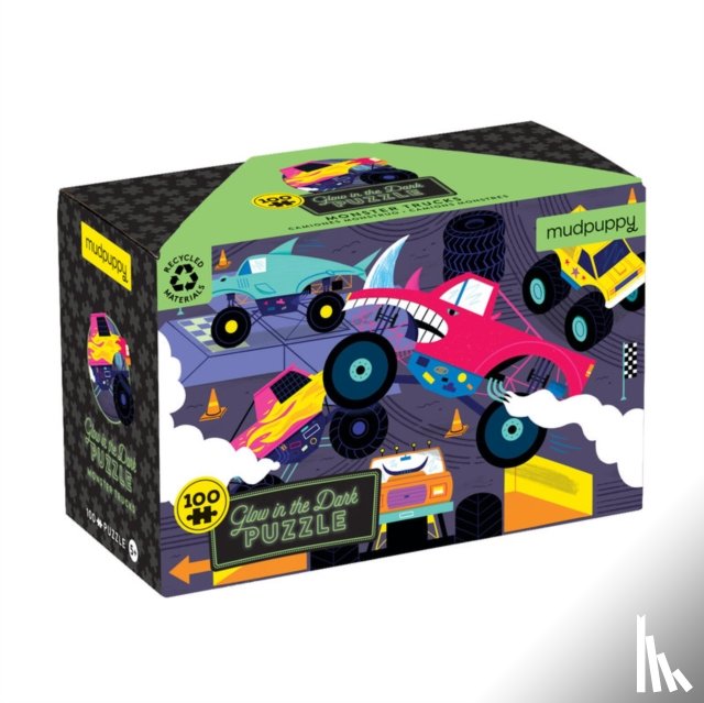 Mudpuppy - Monster Trucks 100 Piece Glow in the Dark Puzzle