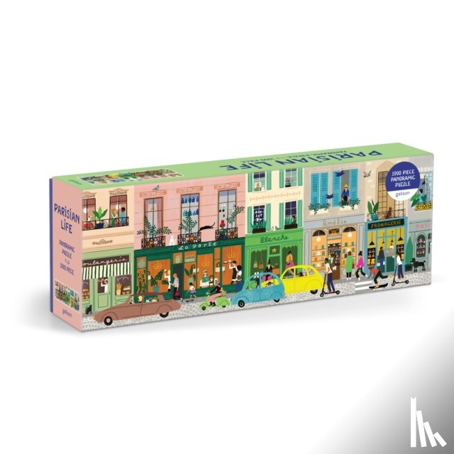 Galison - Parisian Life 1000 Piece Panoramic Puzzle