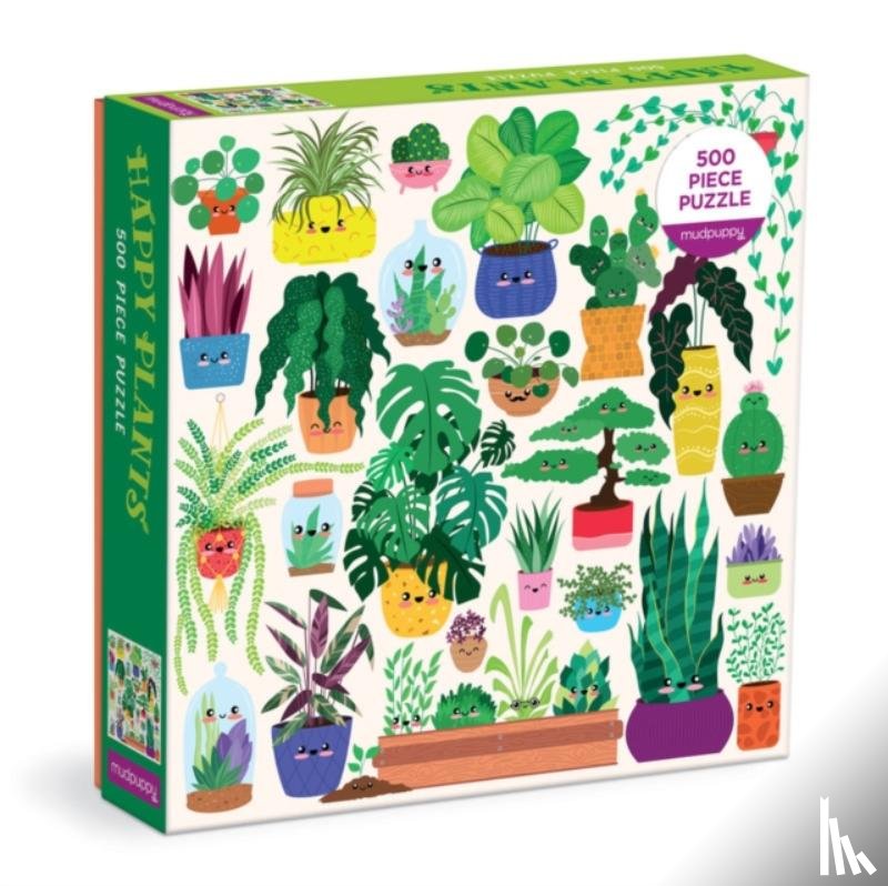 Mudpuppy - Happy Plants 500 Piece Family Puzzle