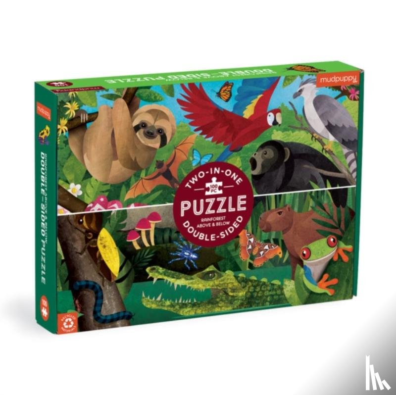 Mudpuppy - Rainforest Above & Below 100 Piece Double-Sided Puzzle
