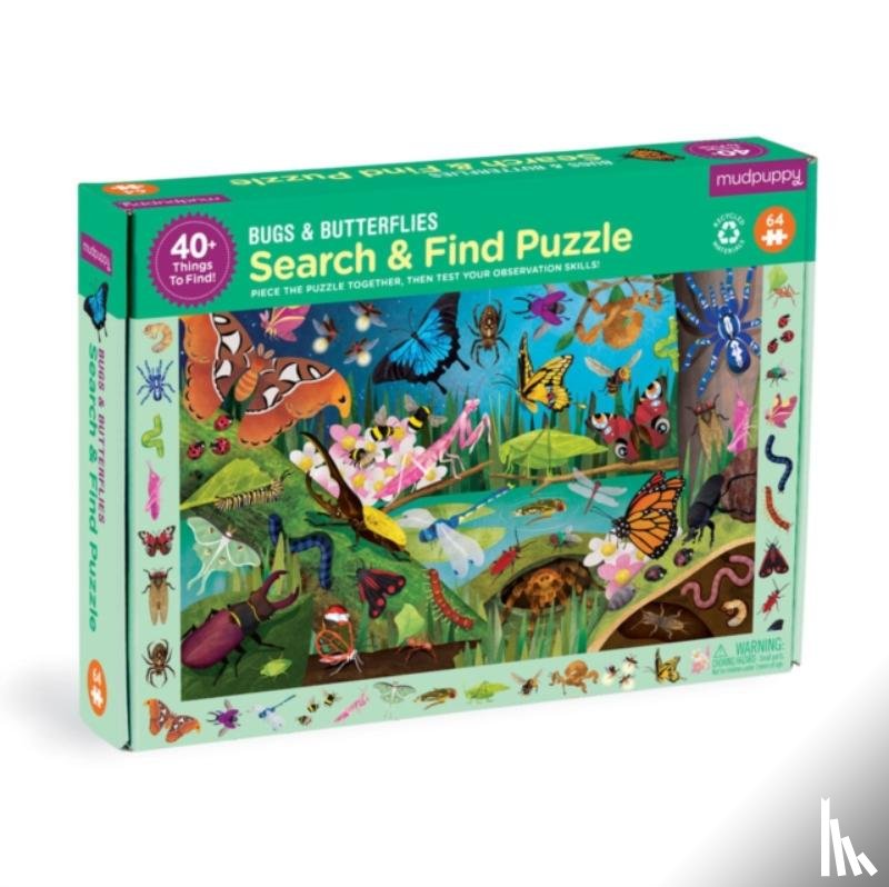 Mudpuppy - Bugs & Butterflies 64 Piece Search & Find Puzzle