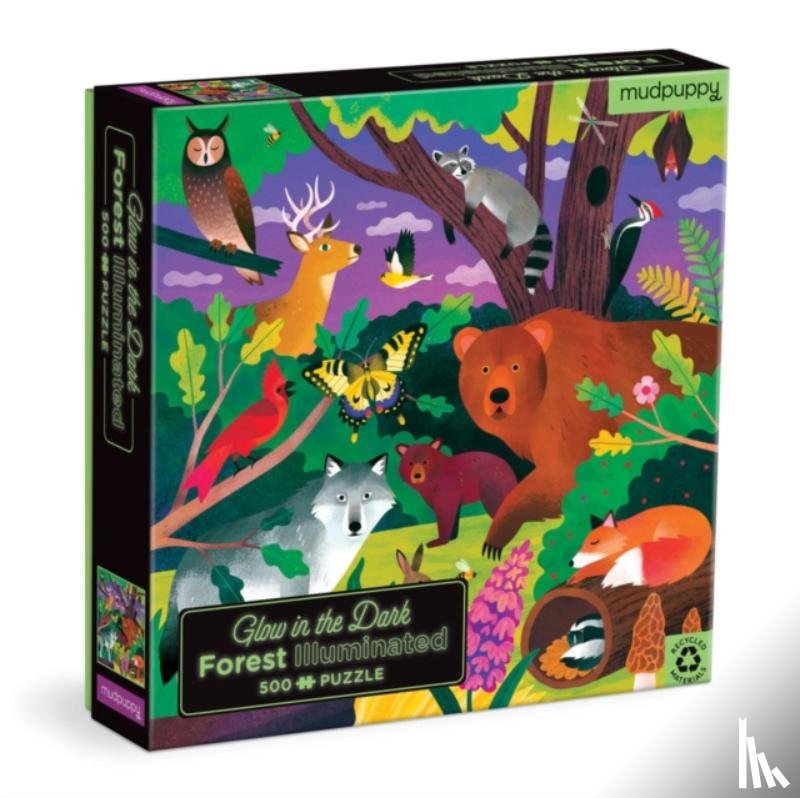 Mudpuppy - Forest Illuminated 500 Piece Glow in the Dark Puzzle