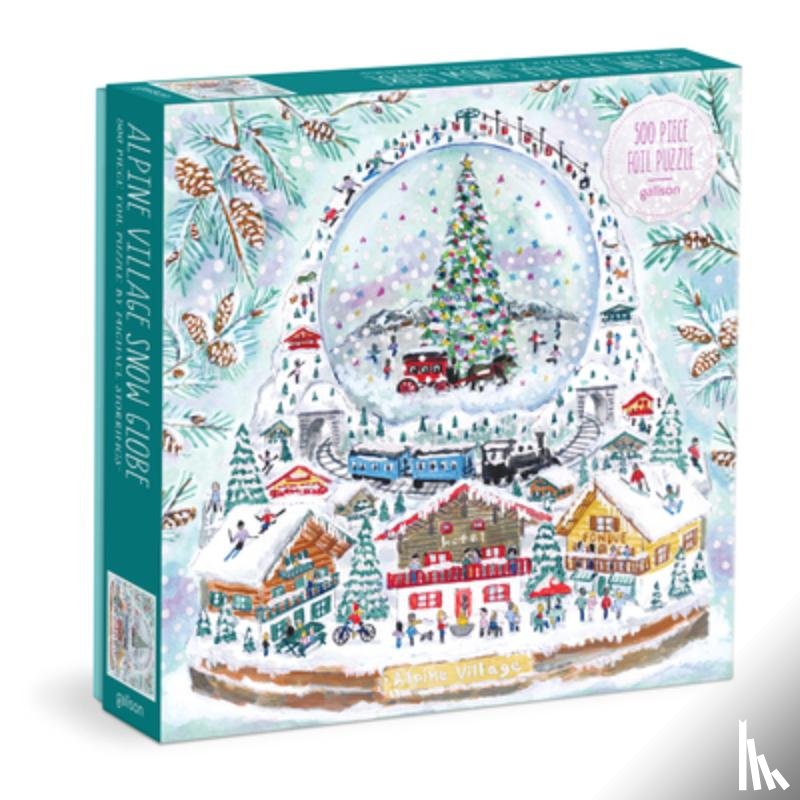 Galison - Michael Storrings Alpine Village Snowglobe 500 Piece Foil Puzzle