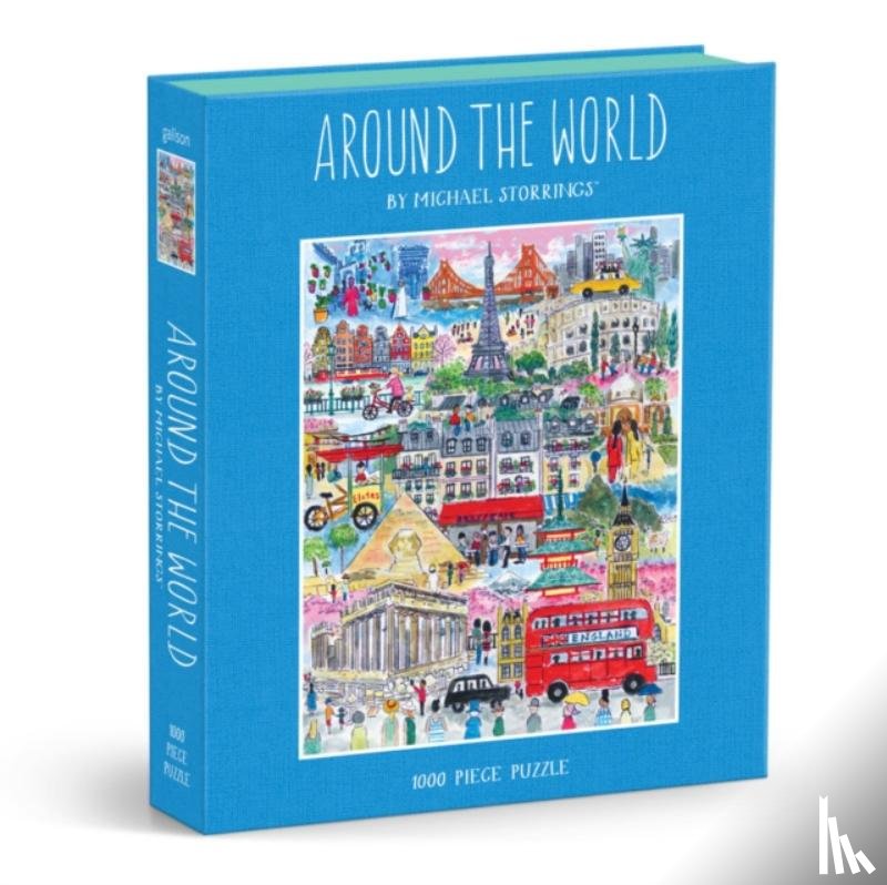Galison - Michael Storrings Around the World 1000pc Book Puzzle