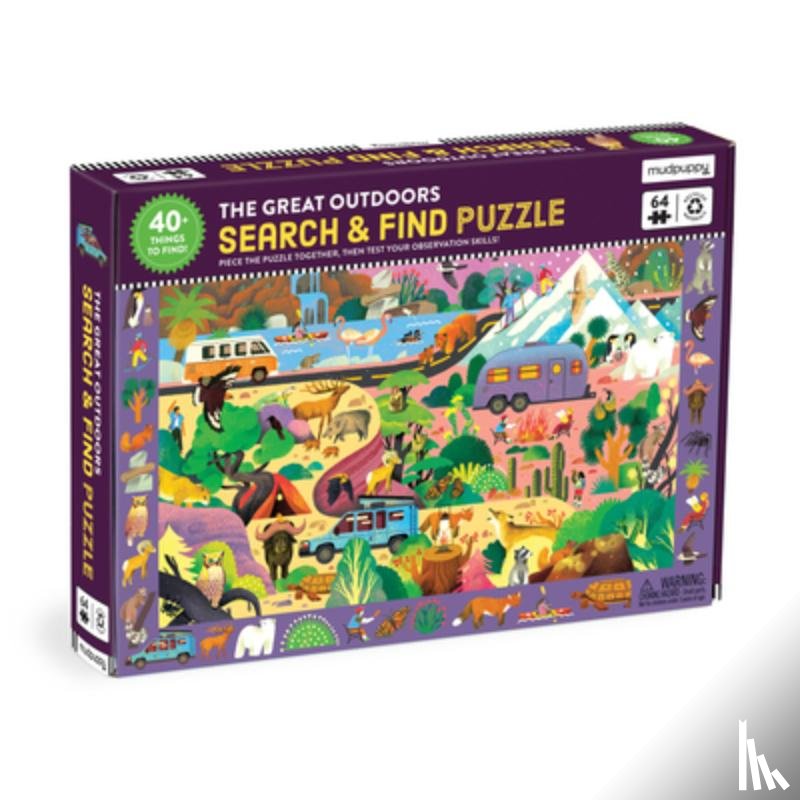 Mudpuppy - The Great Outdoors 64 piece Search and Find Puzzle