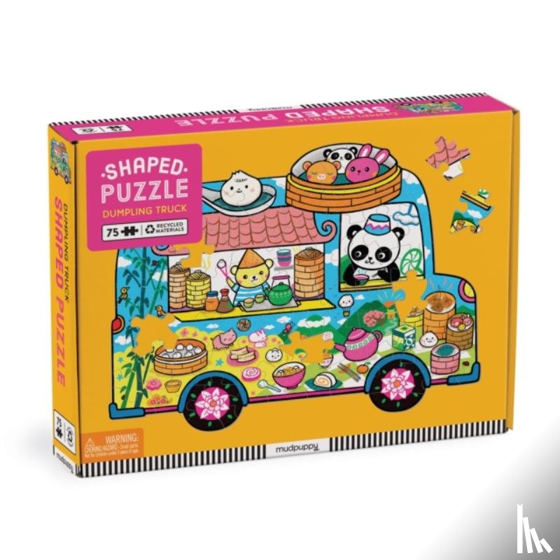 Mudpuppy - Dumpling Truck 75 Piece Shaped Scene Puzzle