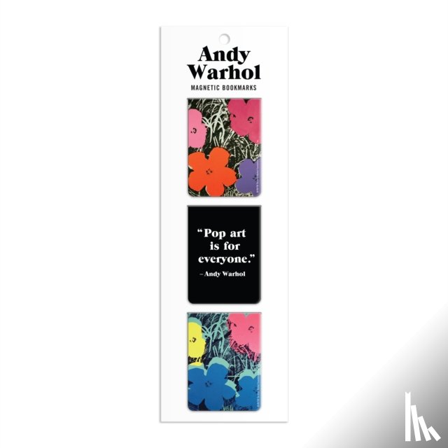 Galison - Andy Warhol Flowers Magnetic Bookmarks
