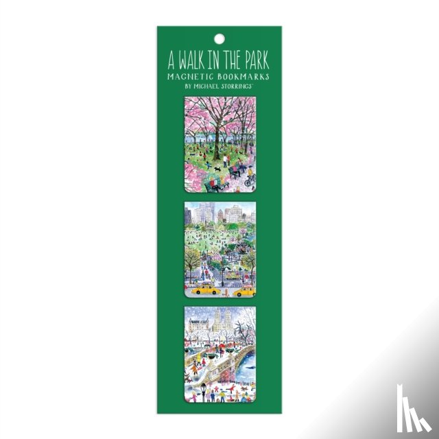 Galison - Michael Storrings Walk in the Park Magnetic Bookmarks