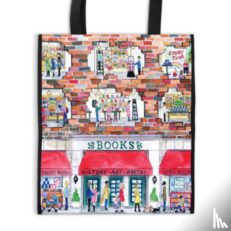 Galison - Michael Storrings a Day at the Bookstore Reusable Tote
