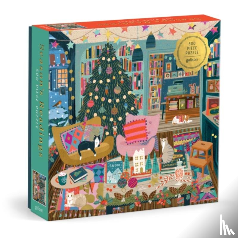 Galison, Ball, Victoria - Season's Readings 500 Piece Foil Puzzle