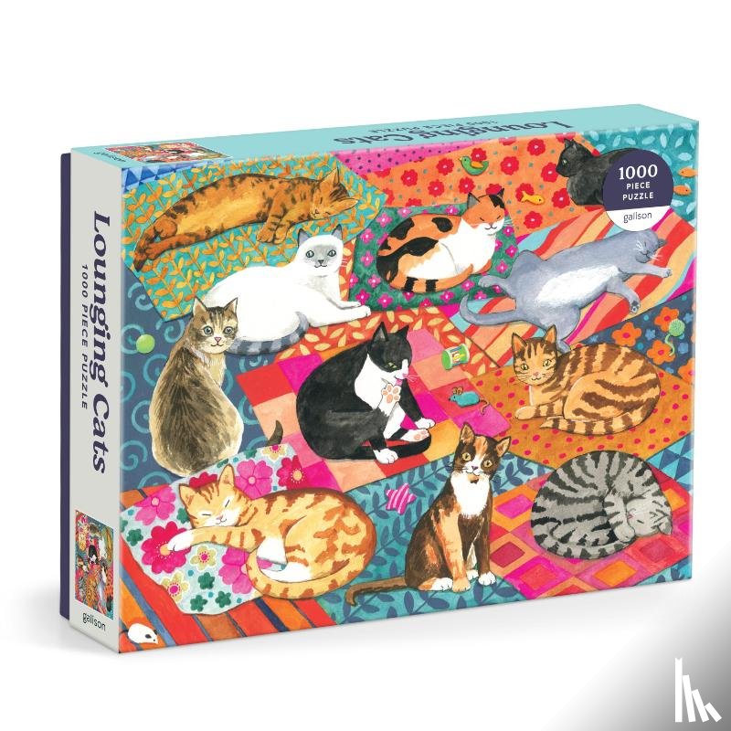 Galison, Kolesar, Alison - Lounging Cats 1000 Piece Puzzle