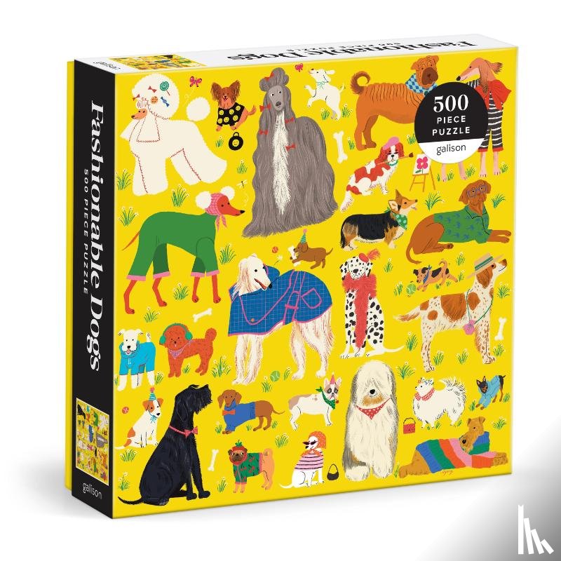 Galison, Cempaka, Ayang - Fashionable Dogs 500 Piece Puzzle