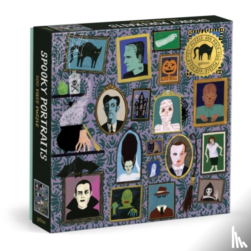 Galison, Bentley, Anne - Spooky Portraits 500 Piece Foil Puzzle