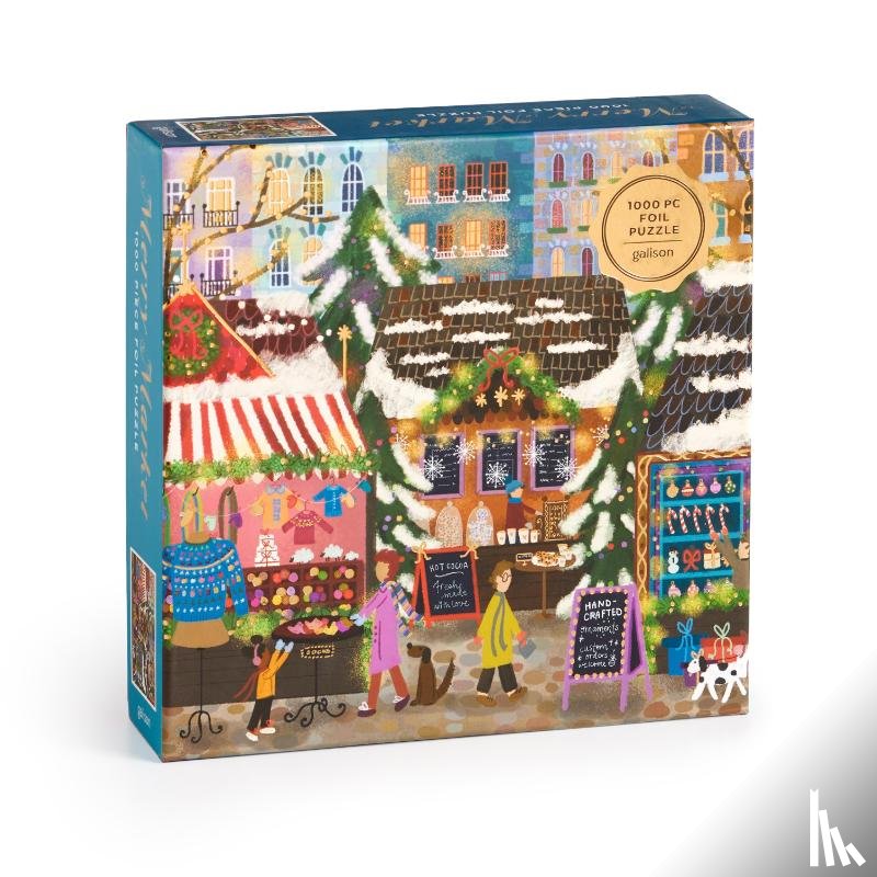 Galison, Laforme, Joy - Joy Laforme Merry Market 1000 Piece Foil Puzzle in a Square Box