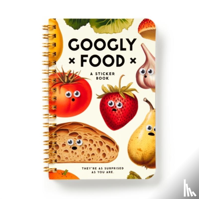 Brass Monkey, Galison - Googly Food Sticker Book